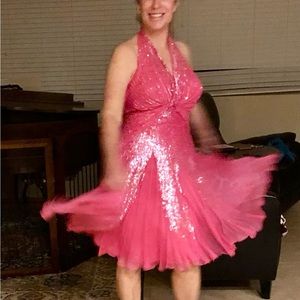 Pink Jovani cocktail dress, size 8